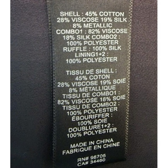 Rebecca‎ Taylor Midi Dress Black Ruffle Jacquard Velvet Floral SZ 10 Retail $730 - Picture 14 of 15